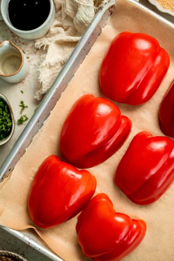 Muhammara is a delicious Middle Eastern dip made with roasted red peppers, walnuts, and spices. Perfect for dipping or spreading on sandwiches. | aheadofthyme.com