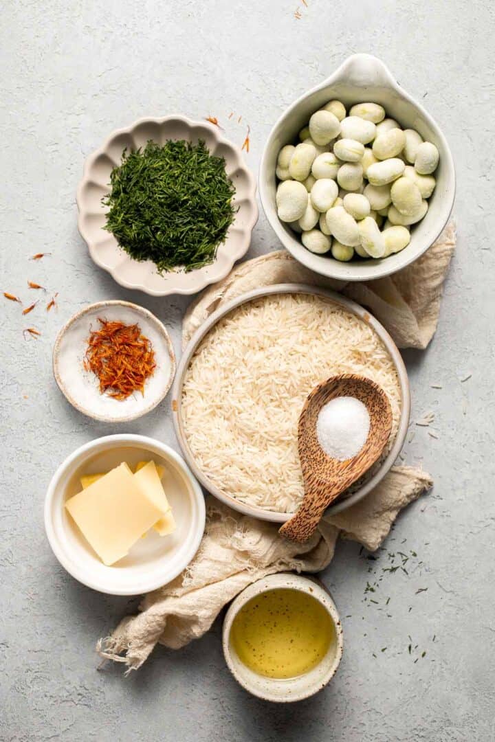 Baghali Polo (Persian Dill Rice with Fava Beans) - Ahead of Thyme