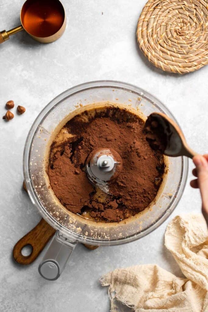 Skip the store-bought version and make your own homemade Nutella with this easy recipe. A chocolate hazelnut spread that is creamy, quick, and ready in 20! | aheadofthyme.com