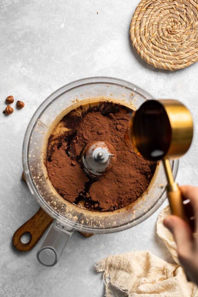 Skip the store-bought version and make your own homemade Nutella with this easy recipe. A chocolate hazelnut spread that is creamy, quick, and ready in 20! | aheadofthyme.com