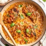 Creamy one pan Marry Me Chicken with sun-dried tomatoes is ready in 30 minutes for a restaurant-quality weeknight dinner that will have you saying "I do".