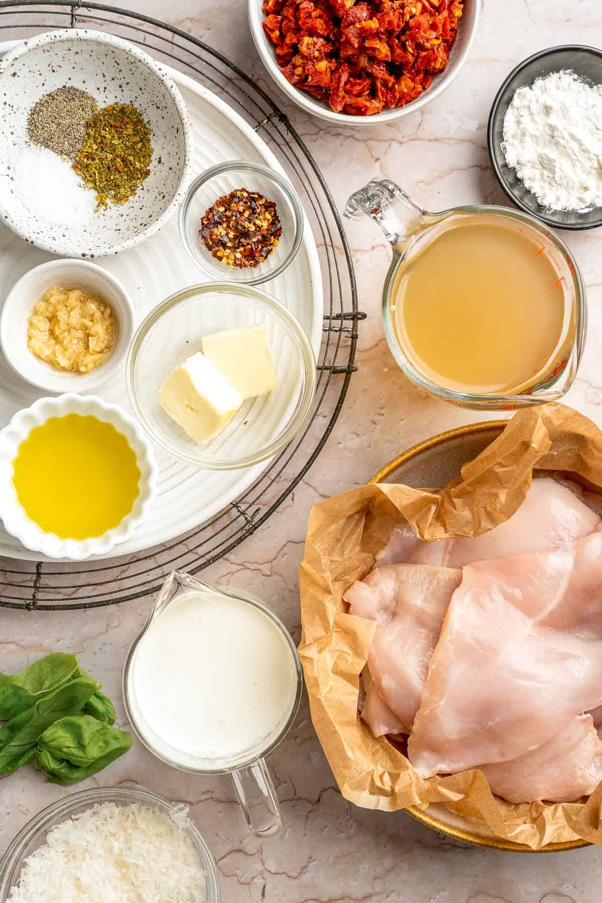 Creamy one pan Marry Me Chicken with sun-dried tomatoes is ready in 30 minutes for a restaurant-quality weeknight dinner that will have you saying "I do".