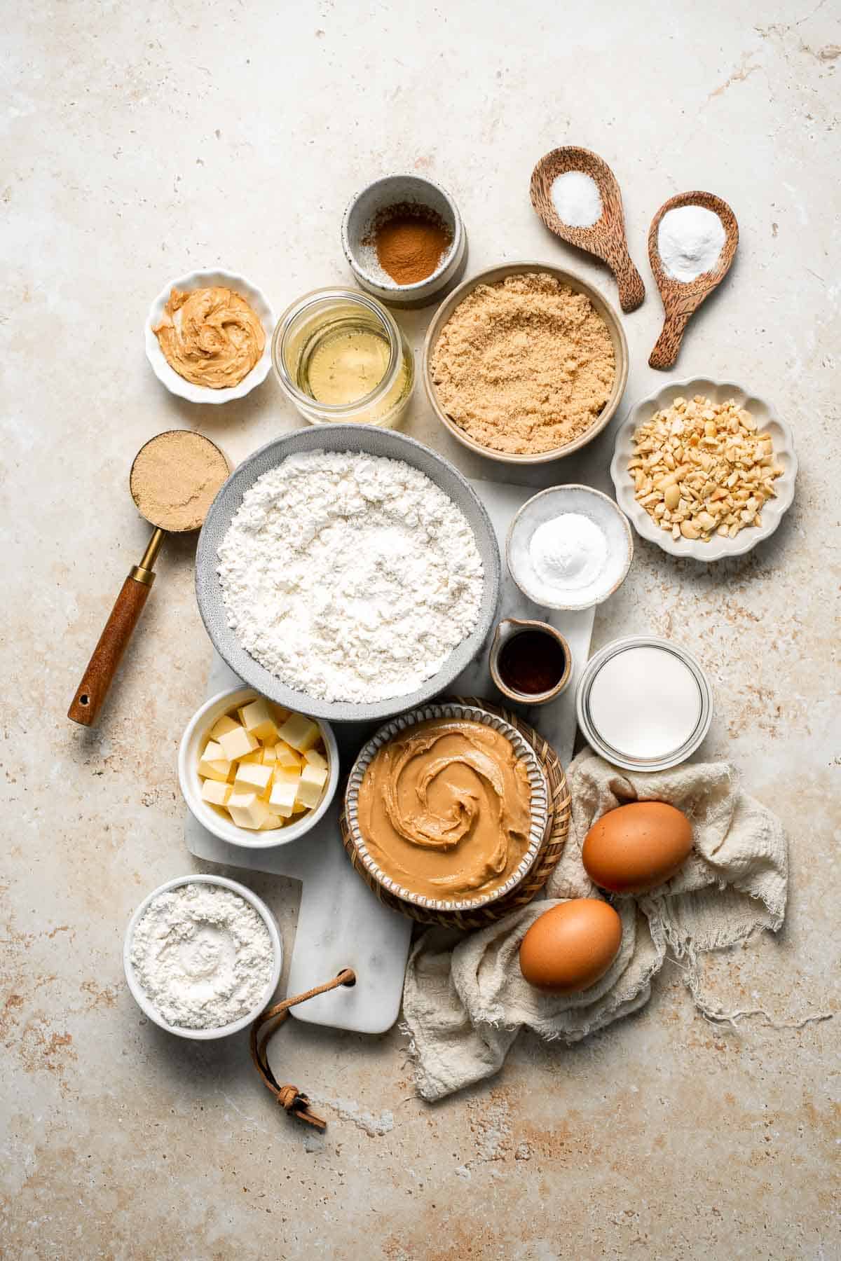 Delicious, protein-packed peanut butter muffins with a crunchy streusel topping are perfect for breakfast or as a midday snack. Soft, fluffy, and tasty! | aheadofthyme.com