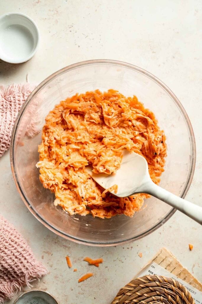 Crispy Sweet Potato Hash Browns are a quick, easy, and healthy breakfast side. Golden brown edges with tender, flavorful centers every time! | aheadofthyme.com