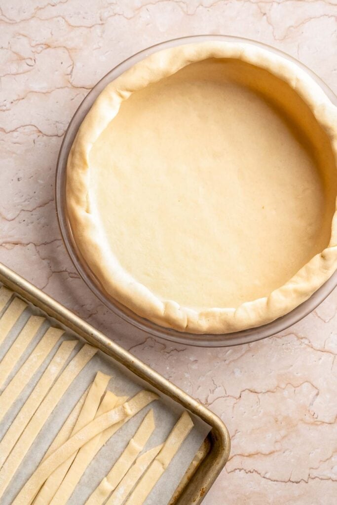 Homemade Caramel Apple Pie is warm, spiced, and gooey. A classic apple pie with caramel sauce baked inside for the ultimate fall dessert. | aheadofthyme.com