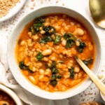Old Fashioned Vegetable Barley Soup is hearty, healthy, and easy to make. A comforting one-pot classic packed with nutritious veggies and pearl barley. | aheadofthyme.com