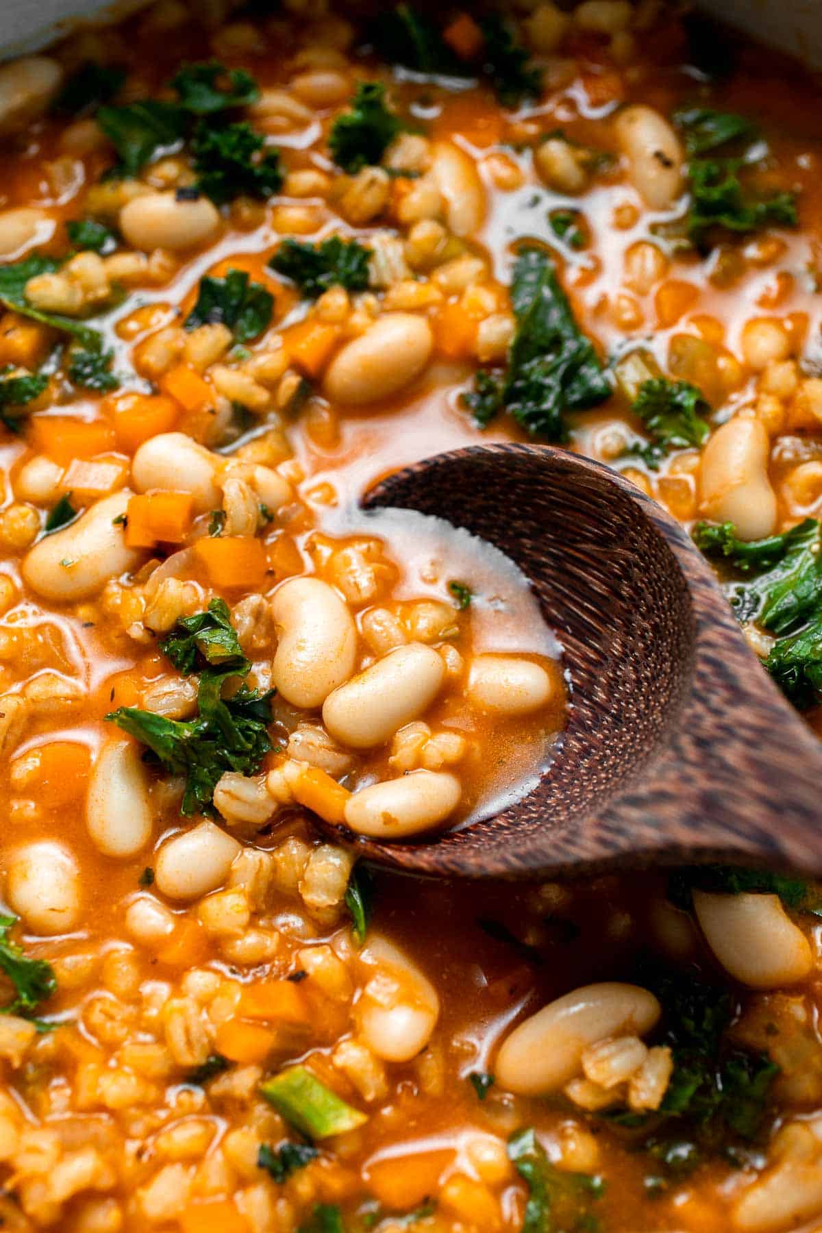 Old Fashioned Vegetable Barley Soup is hearty, healthy, and easy to make. A comforting one-pot classic packed with nutritious veggies and pearl barley. | aheadofthyme.com