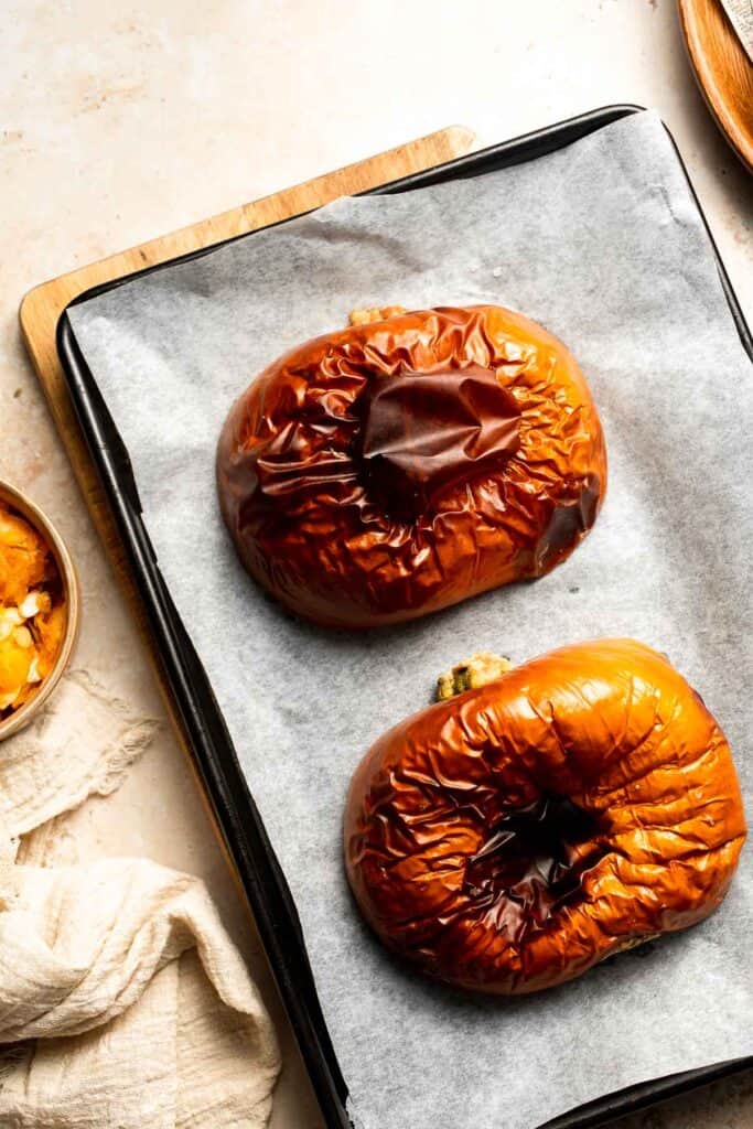 Learn how to make your own homemade pumpkin puree from scratch with this easy recipe. Fresh, creamy, and perfect for all your fall baking needs! | aheadofthyme.com