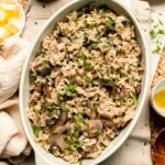 Easy Mushroom Rice is a quick, one-pot side dish packed with buttery rice, golden mushrooms, garlic, and herbs - ready in 30 minutes! | aheadofthyme.com
