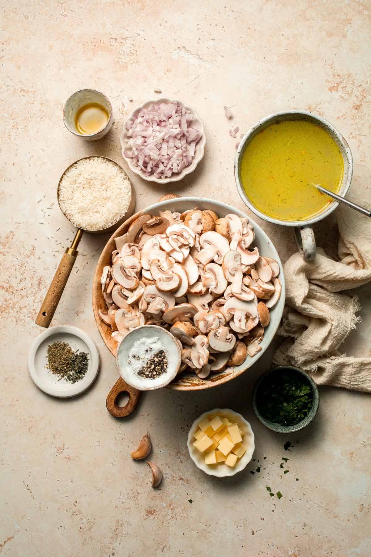 Easy Mushroom Rice is a quick, one-pot side dish packed with buttery rice, golden mushrooms, garlic, and herbs — ready in 30 minutes! | aheadofthyme.com
