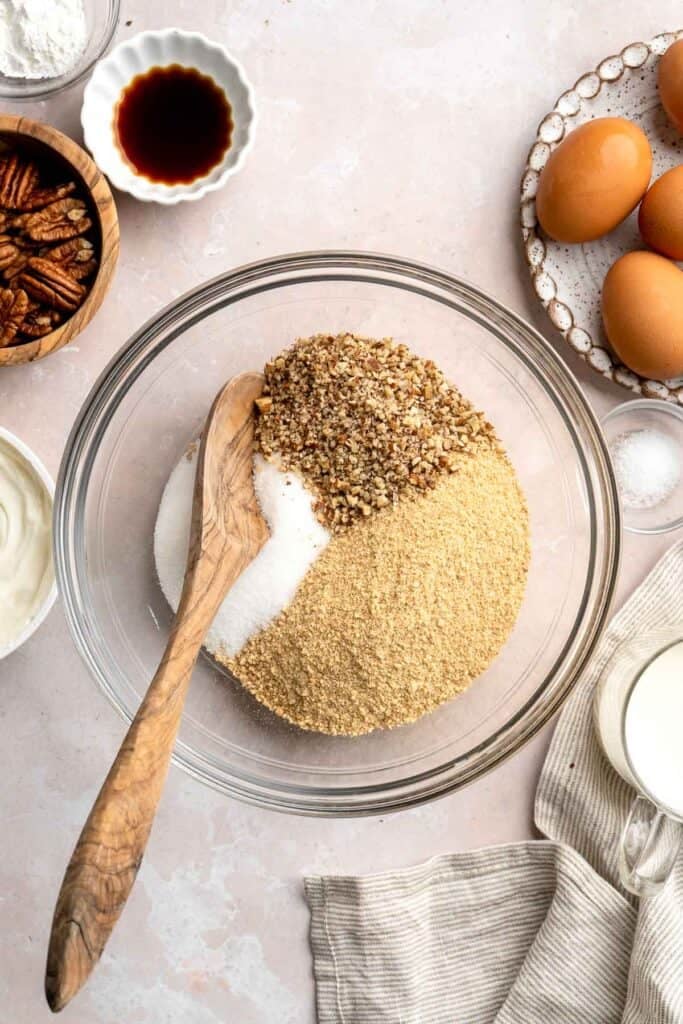 Rich and creamy Turtle Cheesecake with caramel, chocolate, and pecans is a decadent baked dessert with a buttery graham crust and silky filling. | aheadofthyme.com