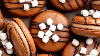 Hot Chocolate Macarons - Ahead of Thyme