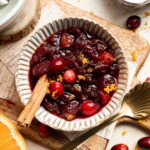 This slow cooker cranberry sauce is sweet, tart, and perfectly spiced. Make this easy cranberry sauce in the crockpot for a stress-free holiday side. | aheadofthyme.com