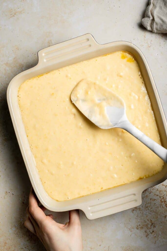 Soft, buttery, and comforting, this Southern Spoon Bread is part cornbread, part casserole. Perfectly fluffy and easy to make for any meal. | aheadofthyme.com