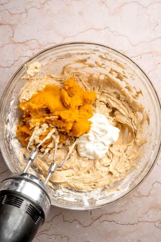 Sweet Potato Cake with Cream Cheese Frosting is soft, moist, and full of warm spice. It's a cozy fall dessert everyone will love. | aheadofthyme.com