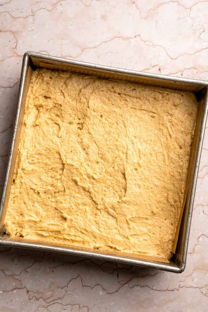 Sweet Potato Cake with Cream Cheese Frosting is soft, moist, and full of warm spice. It's a cozy fall dessert everyone will love. | aheadofthyme.com