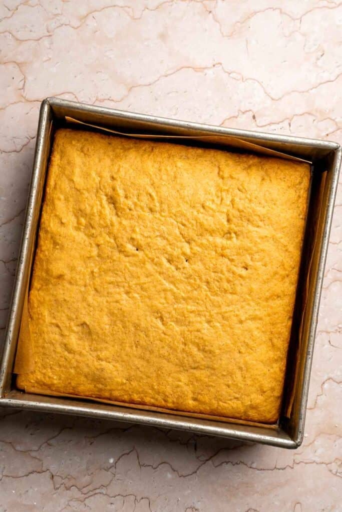 Sweet Potato Cake with Cream Cheese Frosting is soft, moist, and full of warm spice. It's a cozy fall dessert everyone will love. | aheadofthyme.com