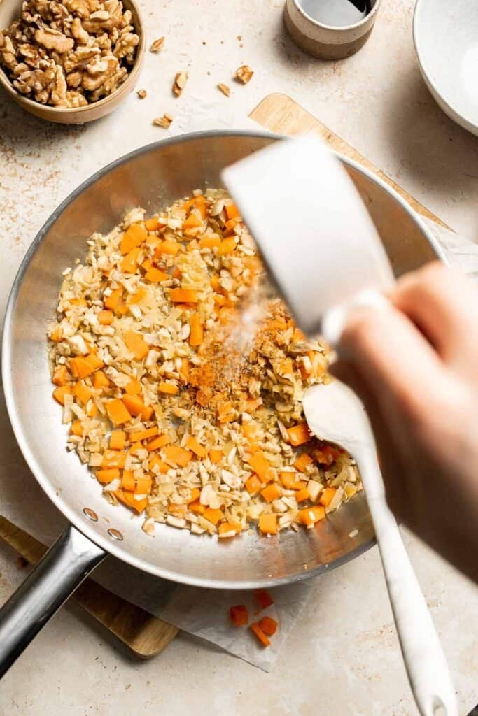 Vegetarian Meatloaf made with lentils, mushrooms, vegetables, and walnuts is hearty, flavorful, and satisfying with a sweet tangy glaze. | aheadofthyme.com