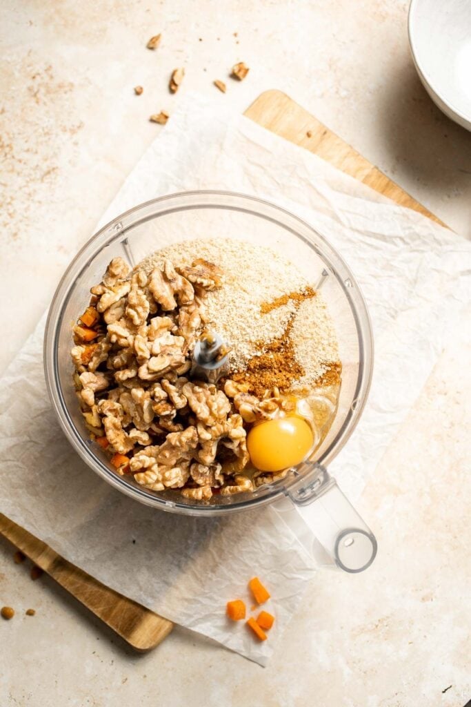 Vegetarian Meatloaf made with lentils, mushrooms, vegetables, and walnuts is hearty, flavorful, and satisfying with a sweet tangy glaze. | aheadofthyme.com