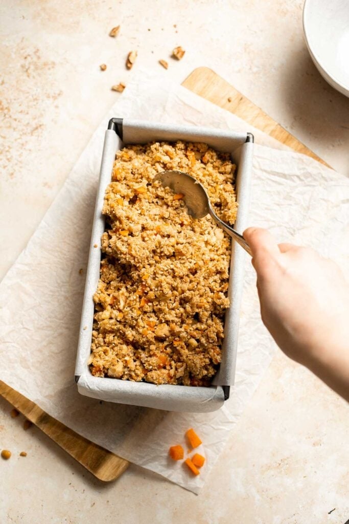 Vegetarian Meatloaf made with lentils, mushrooms, vegetables, and walnuts is hearty, flavorful, and satisfying with a sweet tangy glaze. | aheadofthyme.com