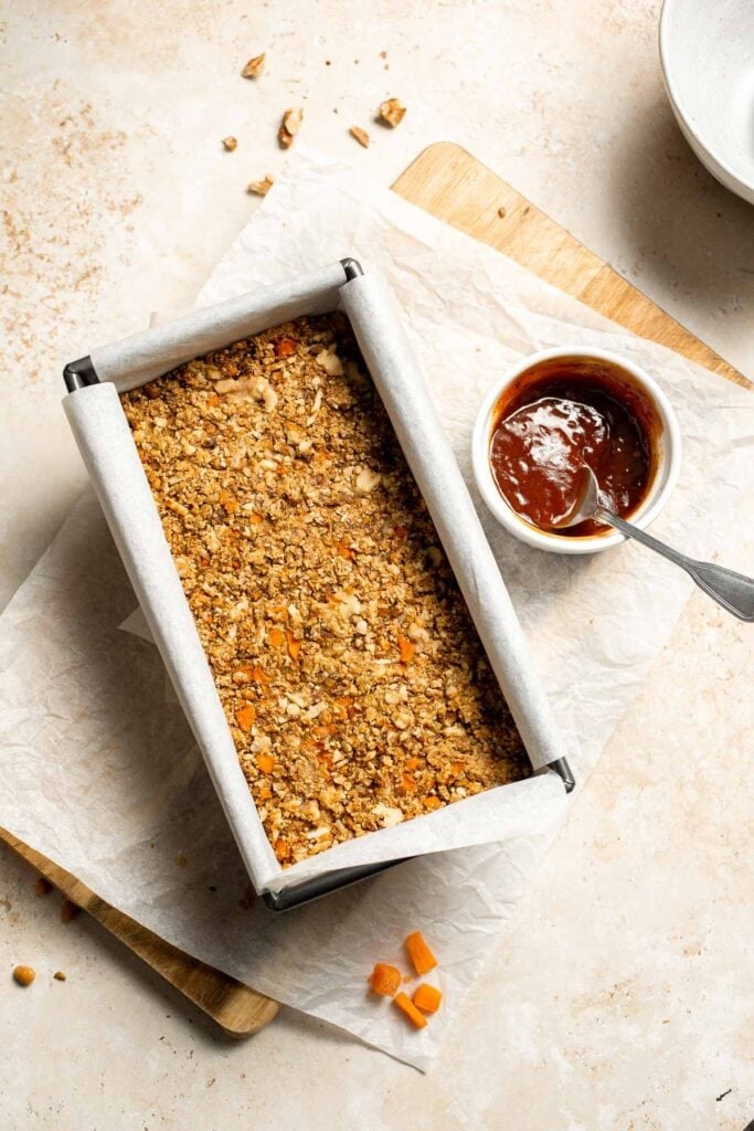 Vegetarian Meatloaf made with lentils, mushrooms, vegetables, and walnuts is hearty, flavorful, and satisfying with a sweet tangy glaze. | aheadofthyme.com