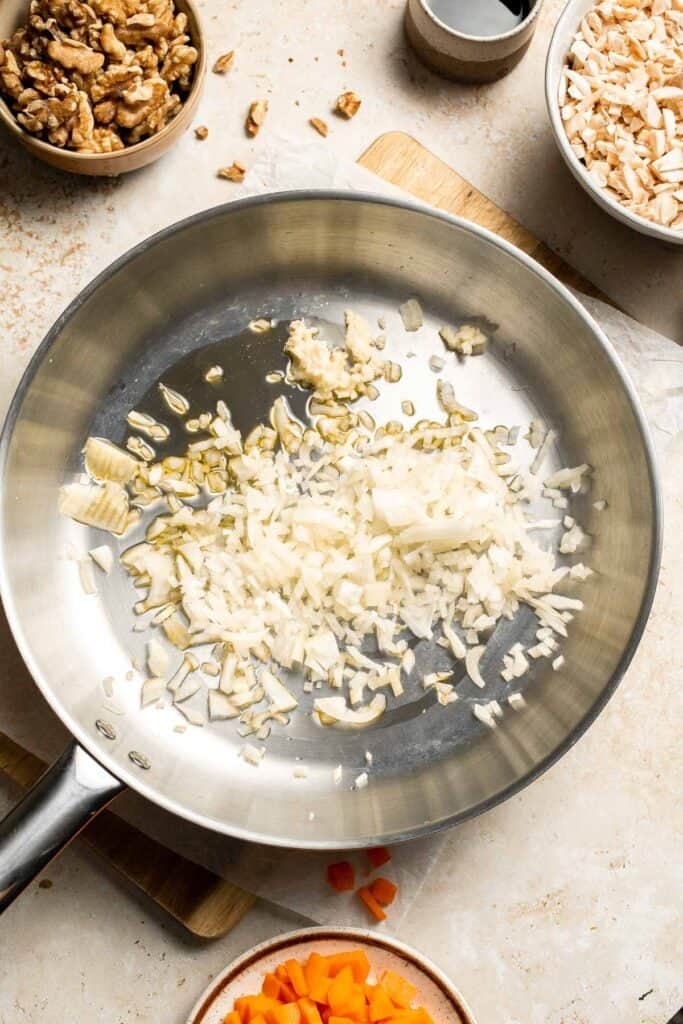 Vegetarian Meatloaf made with lentils, mushrooms, vegetables, and walnuts is hearty, flavorful, and satisfying with a sweet tangy glaze. | aheadofthyme.com