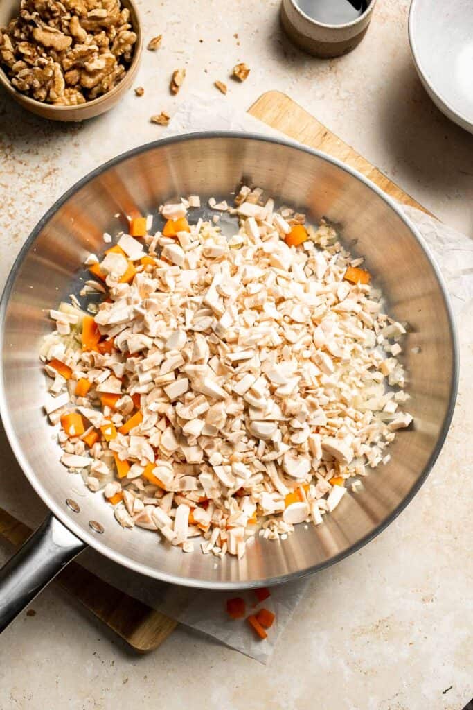 Vegetarian Meatloaf made with lentils, mushrooms, vegetables, and walnuts is hearty, flavorful, and satisfying with a sweet tangy glaze. | aheadofthyme.com