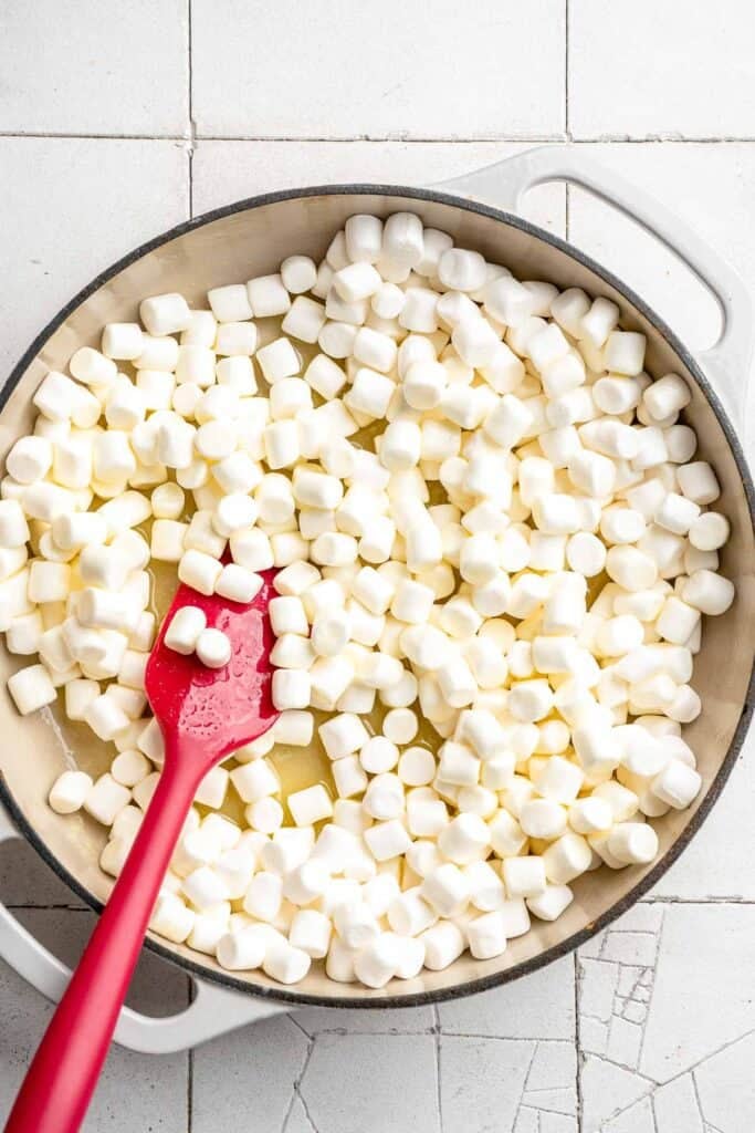 Easy no bake Cornflake Christmas Wreath Cookies made with marshmallows, butter, and green food coloring. They're fun, festive holiday treats everyone loves! | aheadofthyme.com