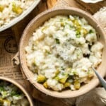 Creamy lemon asparagus risotto with Parmesan, bright spring flavors, and simple steps. Easy, elegant, and perfect for weeknight or entertaining meals. | aheadofthyme.com
