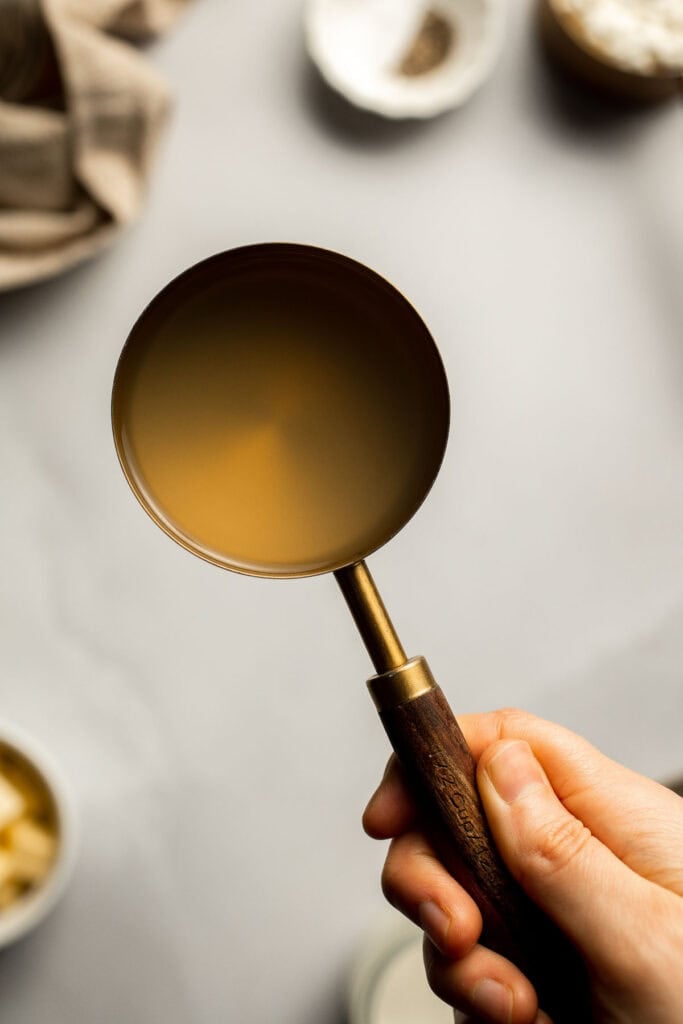 Creamy cottage cheese alfredo pasta made with simple ingredients, high protein, lighter than traditional alfredo, and ready in 20 minutes. | aheadofthyme.com