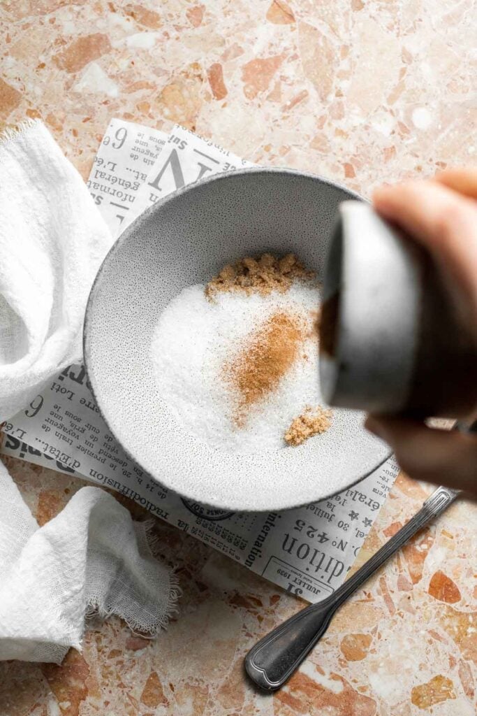 Overnight vanilla bean French toast casserole with buttery topping, perfect make ahead breakfast for holidays, brunch, and cozy weekends. | aheadofthyme.com