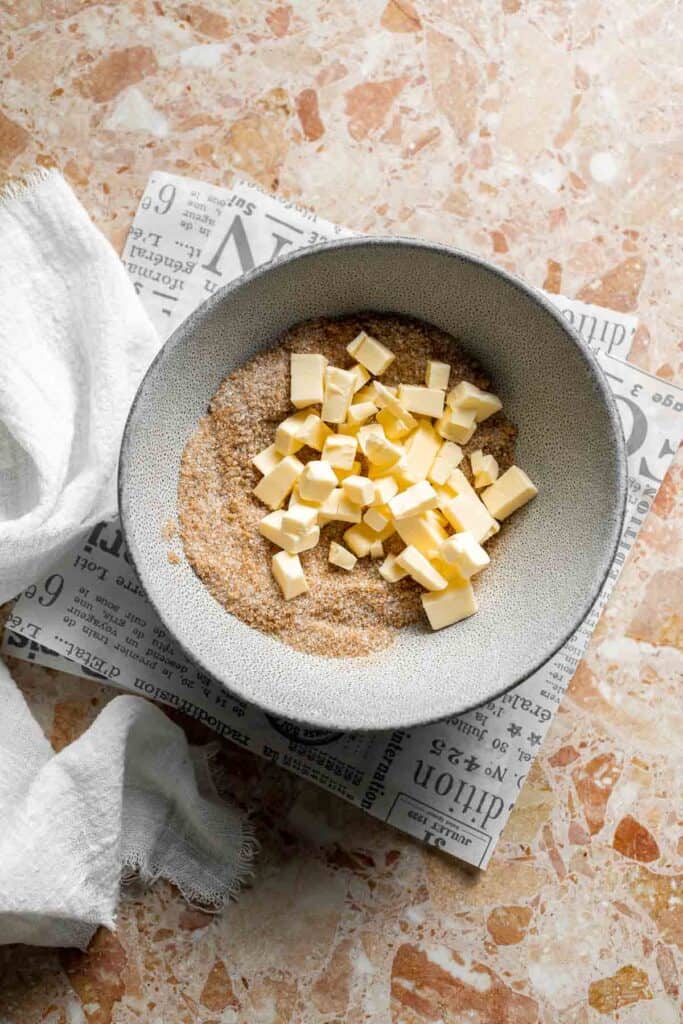 Overnight vanilla bean French toast casserole with buttery topping, perfect make ahead breakfast for holidays, brunch, and cozy weekends. | aheadofthyme.com