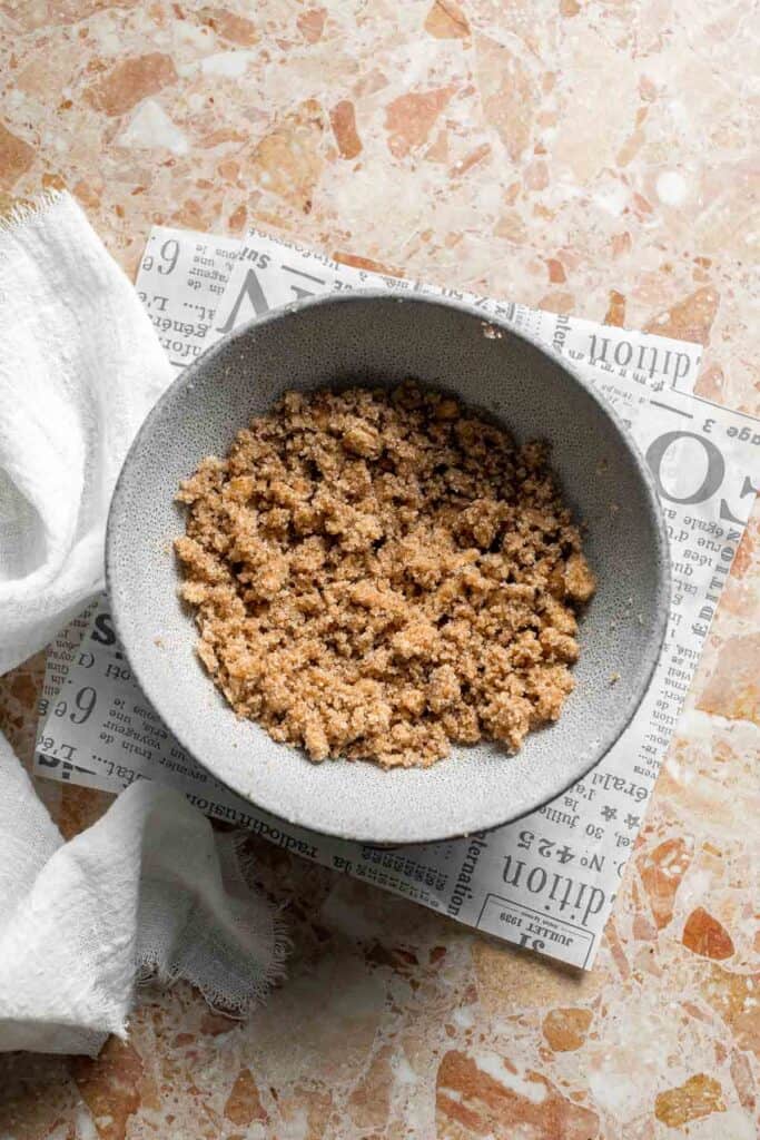 Overnight vanilla bean French toast casserole with buttery topping, perfect make ahead breakfast for holidays, brunch, and cozy weekends. | aheadofthyme.com