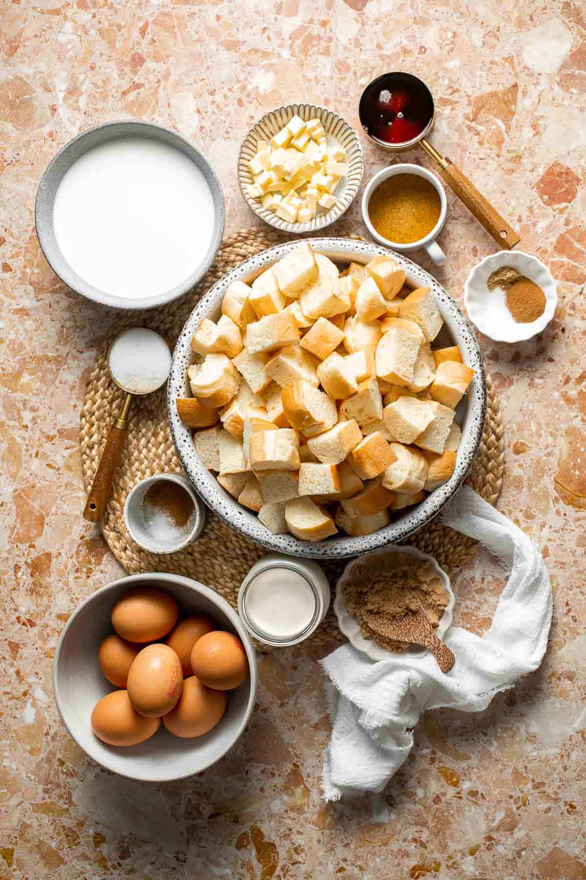 Overnight vanilla bean French toast casserole with buttery topping, perfect make ahead breakfast for holidays, brunch, and cozy weekends. | aheadofthyme.com