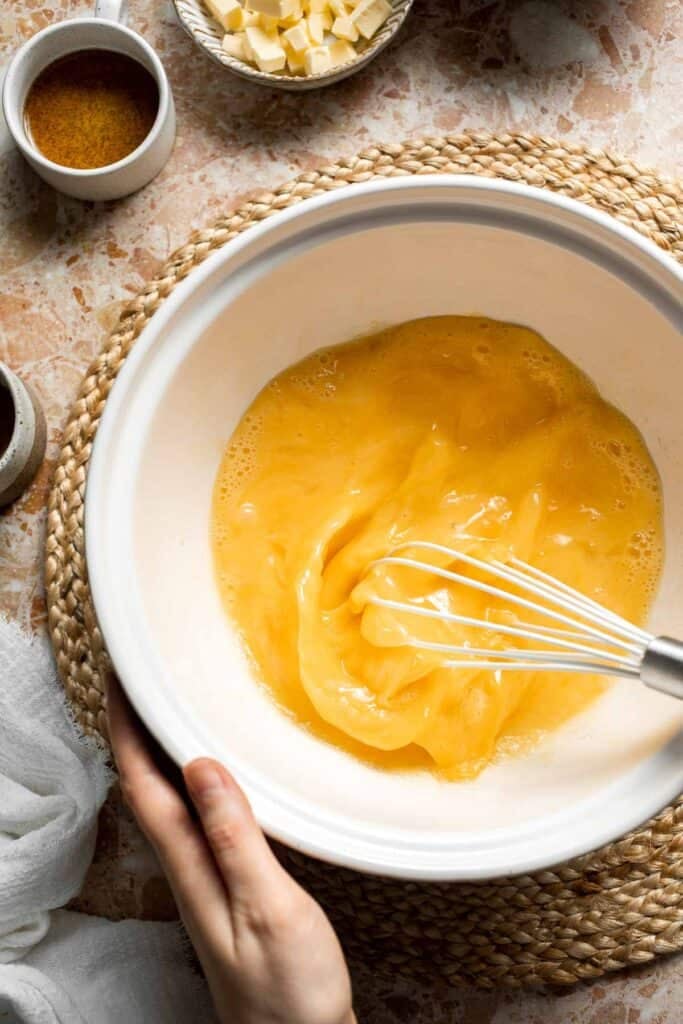 Overnight vanilla bean French toast casserole with buttery topping, perfect make ahead breakfast for holidays, brunch, and cozy weekends. | aheadofthyme.com