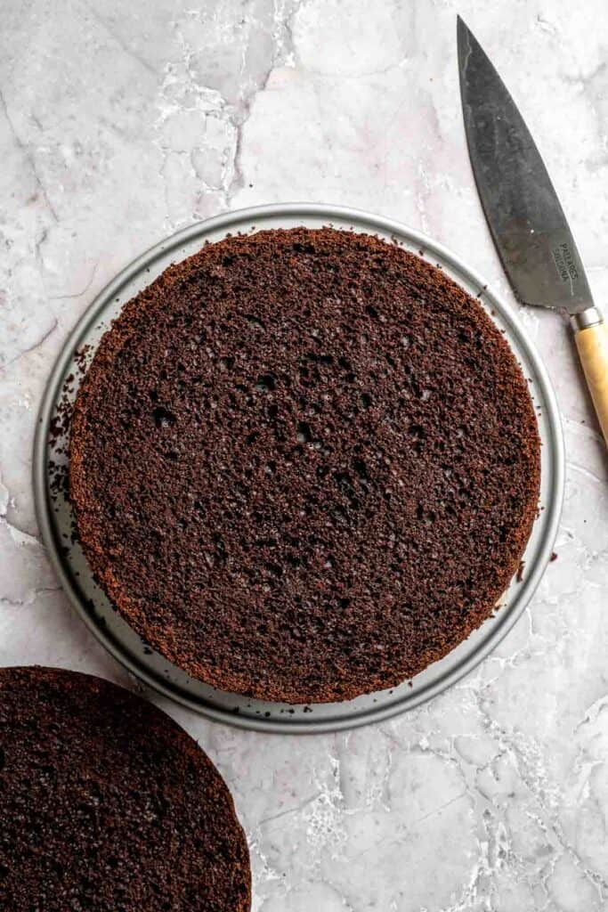 Chocolate mousse cake with rich layers, fluffy mousse, and glossy ganache. Easy, decadent dessert perfect for celebrations and chocolate lovers. | aheadofthyme.com